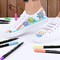 20 Colors Fabric Markers Permanent for Clothes Sneaker Shoes T Shirt Baby Onesies Bibs Bodysuit Pillow Canvas Tote Bags Graffiti Kids Adults Fabric Decorating, Fine Point Pen Fabric Paint Pens Set